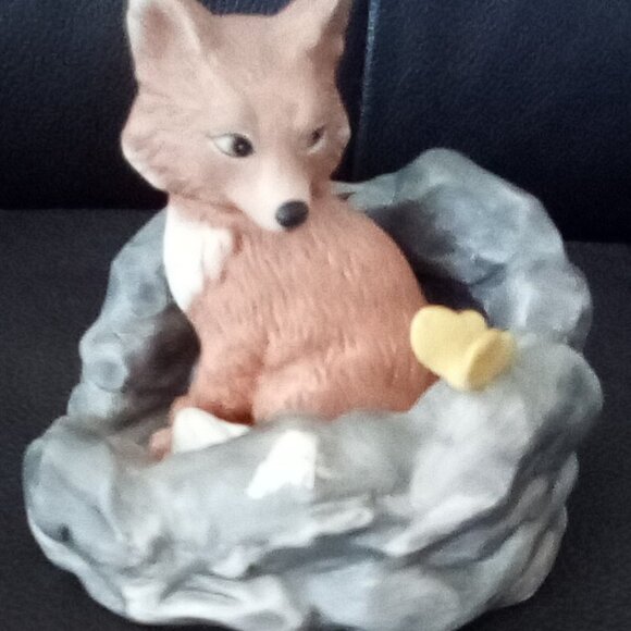 Franklin Mint 1984 Woodland Surprises Fox Handpainted Porcelain Figuire - Picture 12 of 16